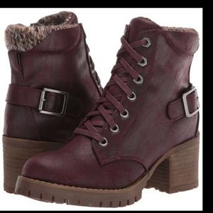 Carlos Santana Gibson Combat Moto Lace-up Booties